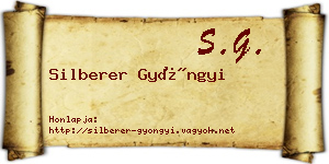 Silberer Gyöngyi névjegykártya
